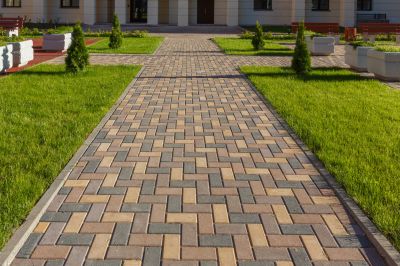 Walkway with Pavers